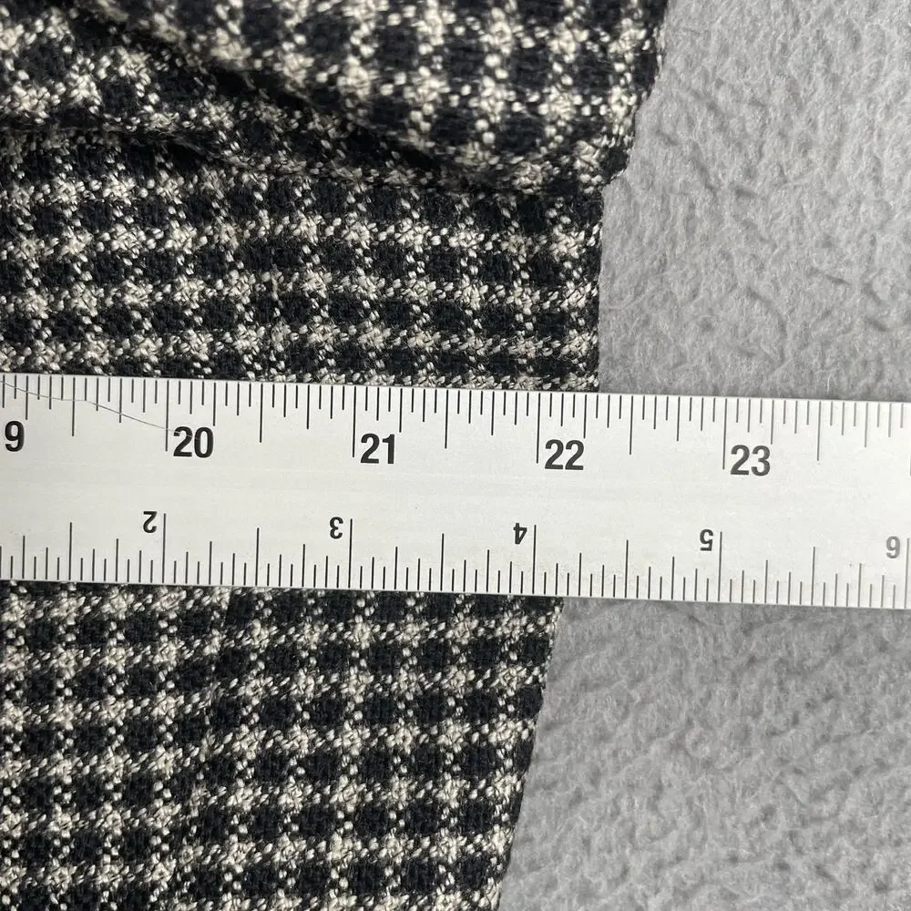 Aquascutum Sport Coat Mens 42 Black Check Tweed Wool Regent 100 Made USA